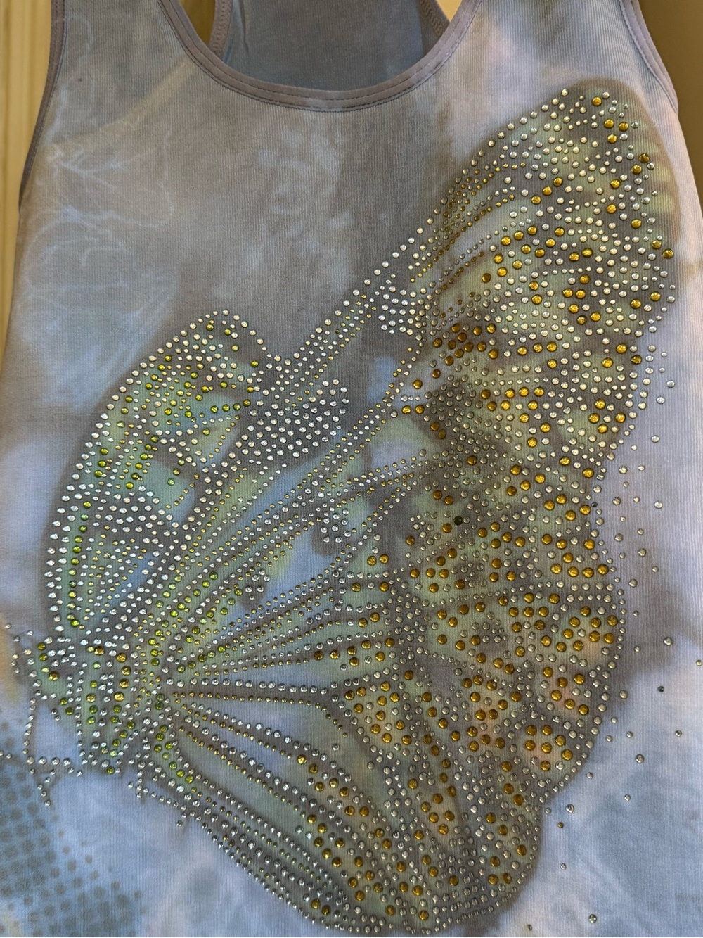 Rhinestone Butterfly Tank Top🦋